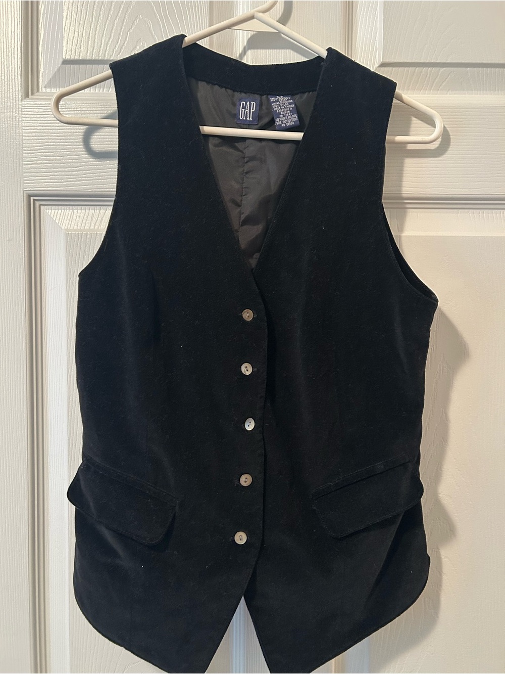 Gap velour vest Sz S